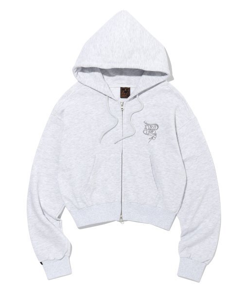 IFYOUWANT（イフユーウォント）の「2 WAY CROP HOOD ZIPUP whitegray（パーカー・レディース・その他・ONE SIZE）」の12枚目の写真