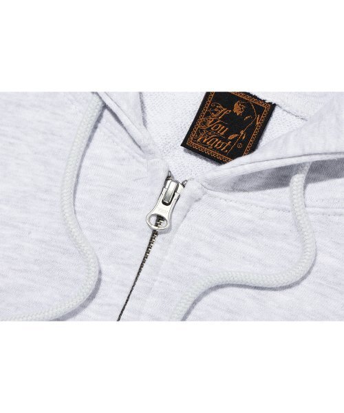IFYOUWANT（イフユーウォント）の「2 WAY CROP HOOD ZIPUP whitegray（パーカー・レディース・その他・ONE SIZE）」の8枚目の写真