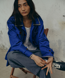 Embroidery Work Jacket Blue_F243JK02