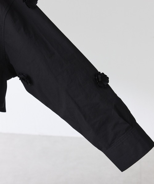 PROVOKE (プロヴォーク)の「PROVOKE別注/フラワーモチーフシャツ(シャツ/ブラウス・レディース・サックスブルー/ブラック・FREE)」の14枚目の写真