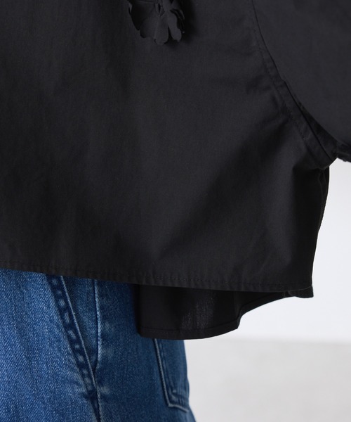 PROVOKE (プロヴォーク)の「PROVOKE別注/フラワーモチーフシャツ(シャツ/ブラウス・レディース・サックスブルー/ブラック・FREE)」の16枚目の写真
