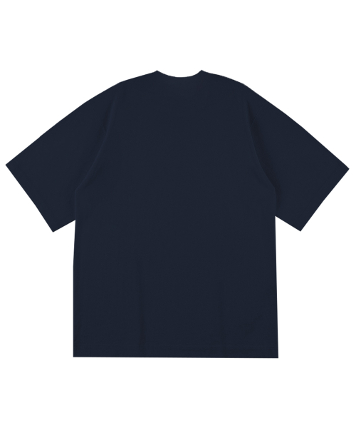 NTET(エンティーイーティー)の「エンフレイムロゴオーバーサイズ半袖Tシャツネイビー(Tシャツ/カットソー・メンズ・その他・S/M/L/XL)」の2枚目の写真
