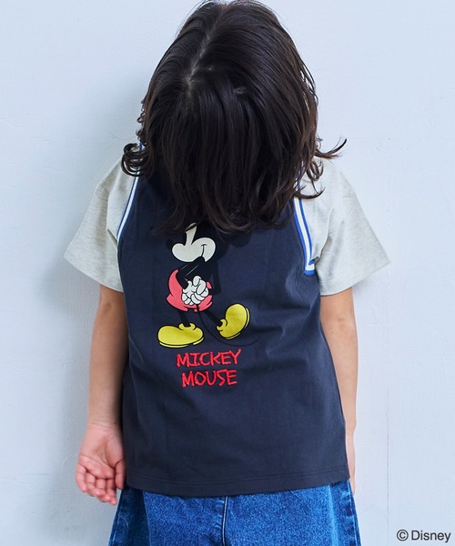 Disney(ディズニー)の「【Disney】ミッキーマウス/ラインリブタンクトップ(タンクトップ・キッズ・レッド/ブラック・80/90/95/100/110/120/130/140/150)」の5枚目の写真