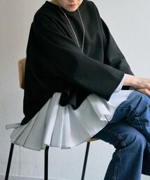 BEARDSLEY | フレアコンビトレーナー(Tシャツ/カットソー)