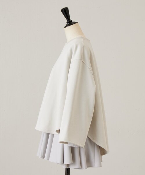 BEARDSLEY（ビアズリー）の「フレアコンビトレーナー（Tシャツ/カットソー・レディース・ブラック/アイボリー・FREE）」の20枚目の写真