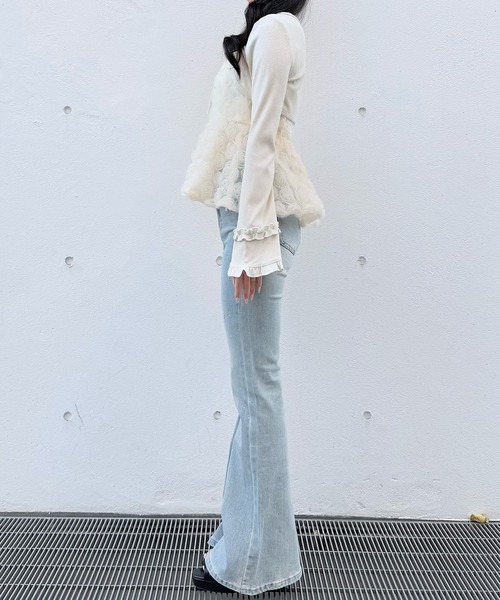 NOMAE（ノーマエ）の「ローズペプラムキャミ（シャツ/ブラウス・レディース・アイボリー/ブラック/ピンク・FREE）」の10枚目の写真