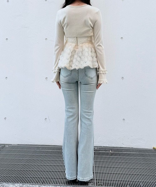 NOMAE（ノーマエ）の「ローズペプラムキャミ（シャツ/ブラウス・レディース・アイボリー/ブラック/ピンク・FREE）」の11枚目の写真