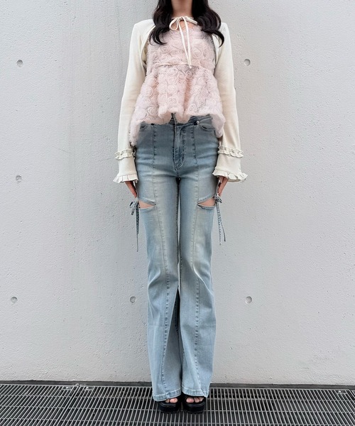 NOMAE（ノーマエ）の「ローズペプラムキャミ（シャツ/ブラウス・レディース・アイボリー/ブラック/ピンク・FREE）」の21枚目の写真