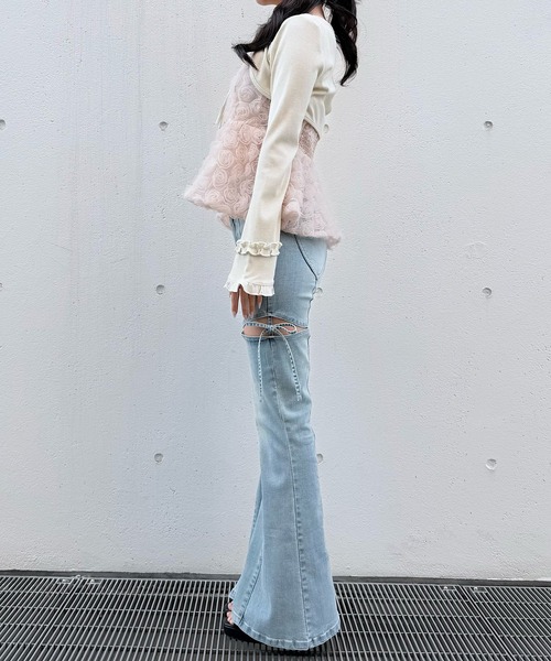 NOMAE（ノーマエ）の「ローズペプラムキャミ（シャツ/ブラウス・レディース・アイボリー/ブラック/ピンク・FREE）」の22枚目の写真