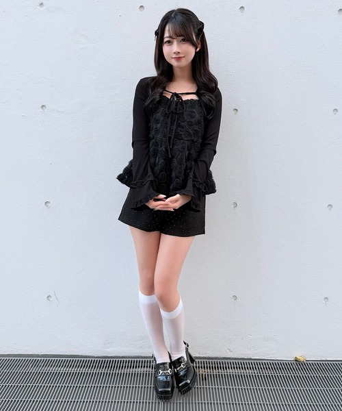 NOMAE（ノーマエ）の「ローズペプラムキャミ（シャツ/ブラウス・レディース・アイボリー/ブラック/ピンク・FREE）」の15枚目の写真