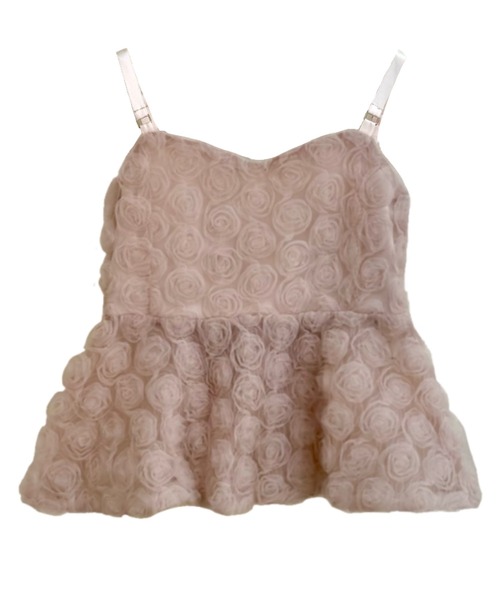 NOMAE（ノーマエ）の「ローズペプラムキャミ（シャツ/ブラウス・レディース・ピンク/アイボリー/ブラック・FREE）」の6枚目の写真