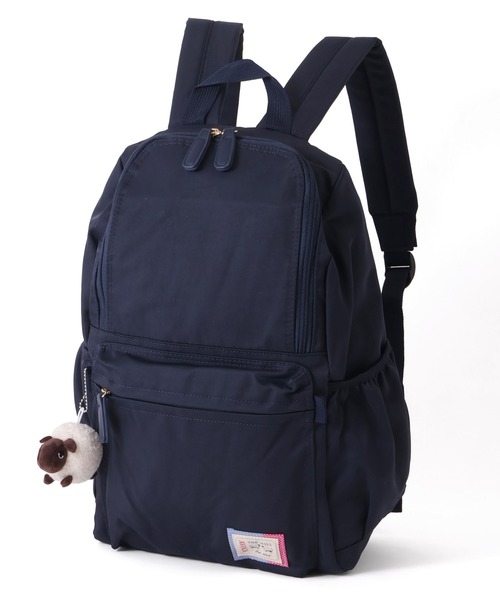 AVOCA(アヴォカ)の「【AVOCA/アヴォカ】Backpack/チャーム付き バックパック(バックパック/リュック・レディース・ネイビー/ベージュ・FREE)」の8枚目の写真