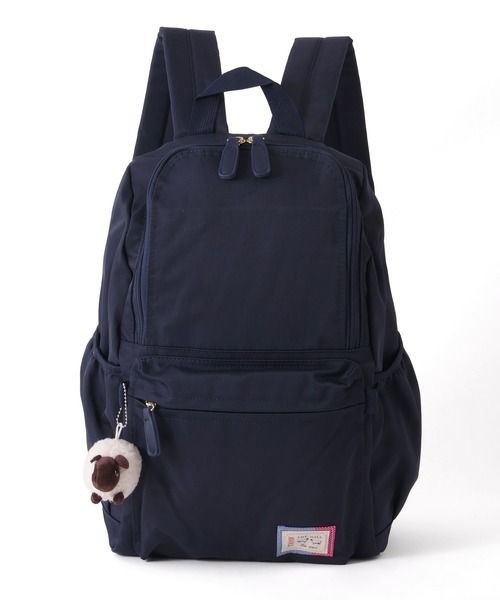 AVOCA(アヴォカ)の「【AVOCA/アヴォカ】Backpack/チャーム付き バックパック(バックパック/リュック・レディース・ネイビー/ベージュ・FREE)」の9枚目の写真