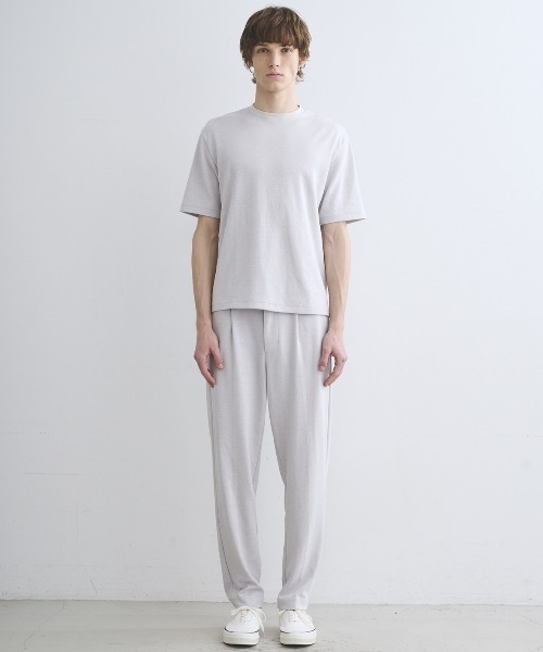 three dots(スリードッツ)の「フューズ ダブルフェイス Tシャツ(Tシャツ/カットソー・メンズ・ベージュ/グレー・SMALL/MEDIUM/LARGE)」の10枚目の写真