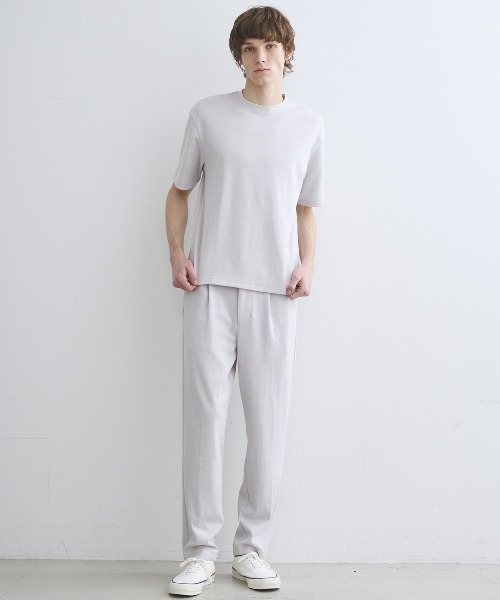 three dots(スリードッツ)の「フューズ ダブルフェイス Tシャツ(Tシャツ/カットソー・メンズ・ベージュ/グレー・SMALL/MEDIUM/LARGE)」の9枚目の写真