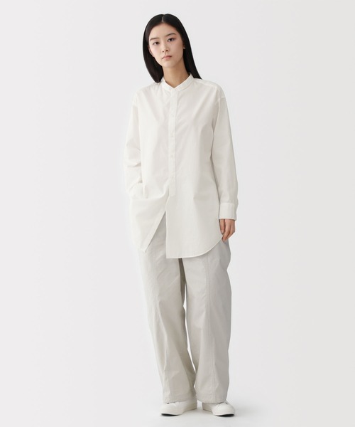 MUJI Labo(ムジラボ)の「〔MUJI Labo〕婦人 ポプリンリラックスフィットチュニック(チュニック・レディース・ライトグレー系/ブルー系/オフホワイト・L/M/XL/S)」の1枚目の写真