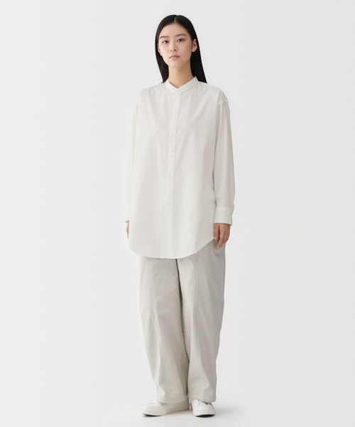 MUJI Labo(ムジラボ)の「〔MUJI Labo〕婦人 ポプリンリラックスフィットチュニック(チュニック・レディース・ライトグレー系/ブルー系/オフホワイト・L/M/XL/S)」の4枚目の写真
