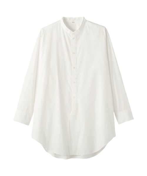 MUJI Labo(ムジラボ)の「〔MUJI Labo〕婦人 ポプリンリラックスフィットチュニック(チュニック・レディース・ライトグレー系/ブルー系/オフホワイト・L/M/XL/S)」の9枚目の写真