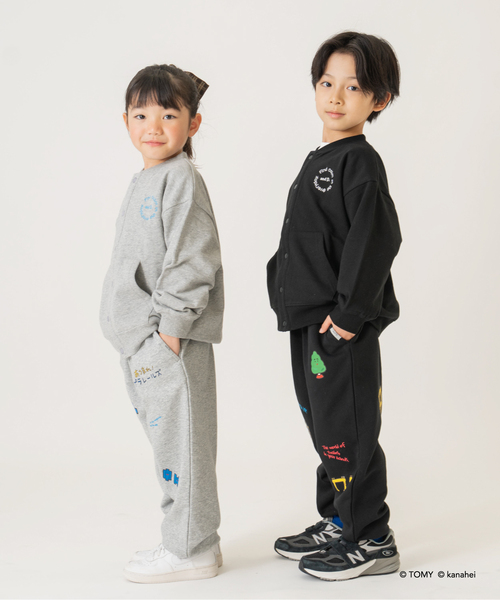 and D. petit main（アンドディープティマイン）の「【あつまれ！プラレールズ】アイコンスウェットパンツ（スウェットパンツ・キッズ・トップグレー/ブラック・90cm/110cm/120cm/100cm）」の5枚目の写真