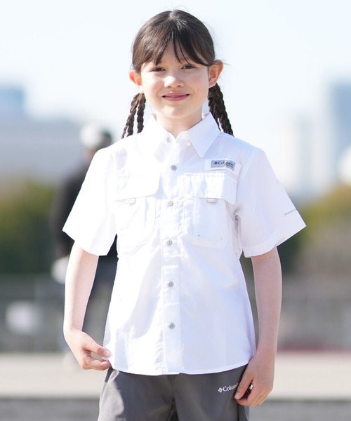 SHIMOTSUKE NEB フィッシングシャツ Lサイズ columbia/コロンビア ナイロン素材フィッシングシャツ（シャツ