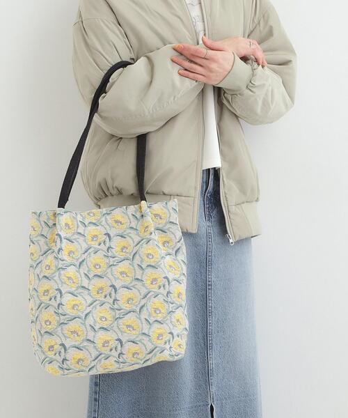 SHOO・LA・RUE（シューラルー）の「【インド製/選べる4柄】ジャカードトートバッグ（トートバッグ・レディース・ピンク系8/ベージュ系3/イエロー系3/ブラック系3・00）」の3枚目の写真