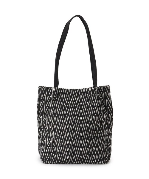 SHOO・LA・RUE（シューラルー）の「【インド製/選べる4柄】ジャカードトートバッグ（トートバッグ・レディース・ピンク系8/ベージュ系3/イエロー系3/ブラック系3・00）」の13枚目の写真