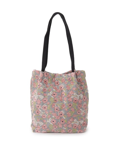 SHOO・LA・RUE（シューラルー）の「【インド製/選べる4柄】ジャカードトートバッグ（トートバッグ・レディース・ピンク系8/ベージュ系3/イエロー系3/ブラック系3・00）」の15枚目の写真