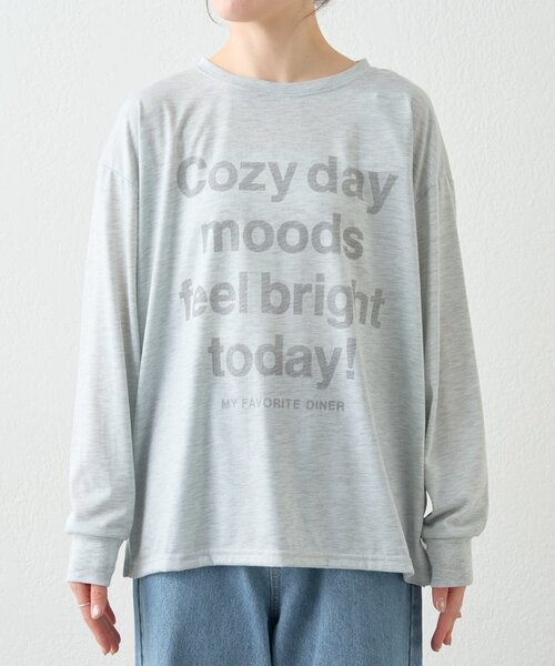 WILLOW（ウィロー）の「【willow】かすれロゴオーバーロンTEE（Tシャツ/カットソー・レディース・グレー/ホワイト・ONE SIZE）」の21枚目の写真