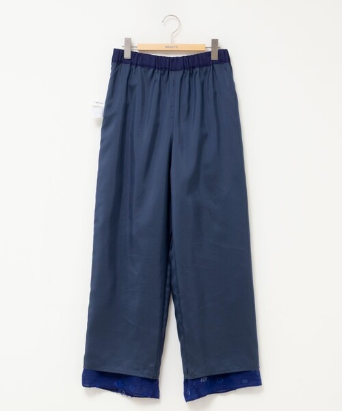 NOLLEY’S（ノーリーズ）の「《セットアップ対応》【KIRYU】 MIXウォッシャブルフラワー柄ジャガードパンツ（その他パンツ・レディース・ロイヤルブルー・38）」の11枚目の写真