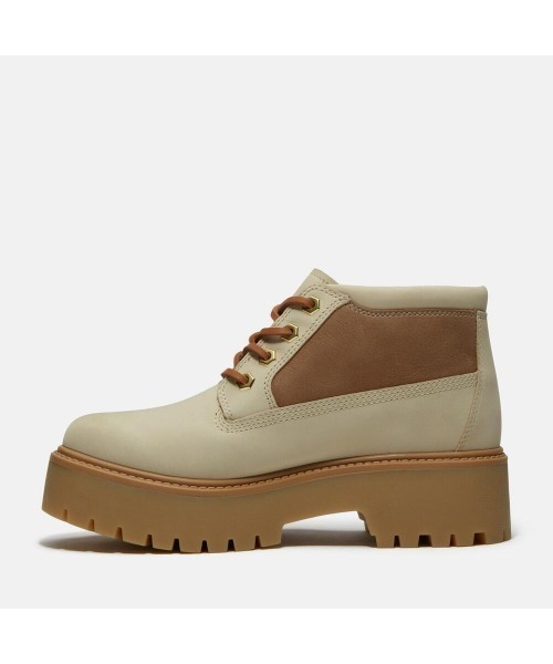 Timberland(ティンバーランド)の「ストーン ストリート ミッド ウォータープルーフ ブーツ レディース(防水)(ブーツ・レディース・ライトベージュ・24.0cm/23.5cm/23.0cm/22.5cm)」の6枚目の写真