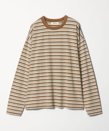 MONKEY TIME（モンキータイム）の「ウォッシュド ボーダー ロングスリーブ Tシャツ（Tシャツ/カットソー）」