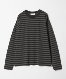 MONKEY TIME（モンキータイム）の「ウォッシュド ボーダー ロングスリーブ Tシャツ（Tシャツ/カットソー）」