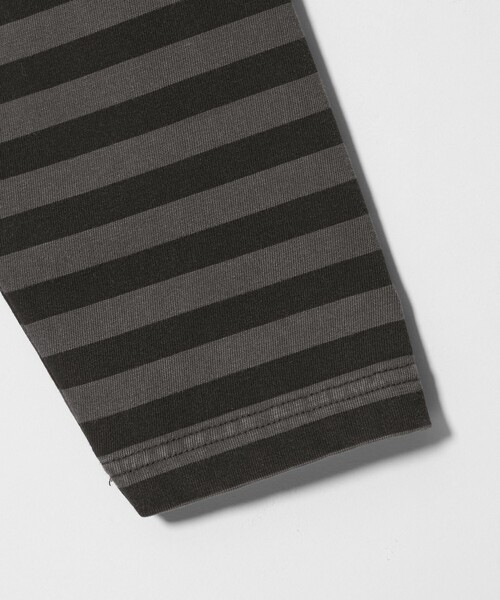 MONKEY TIME（モンキータイム）の「ウォッシュド ボーダー ロングスリーブ Tシャツ（Tシャツ/カットソー・メンズ・ブラック/ブラウン/ターコイズブルー・S/XL/L/M）」の6枚目の写真