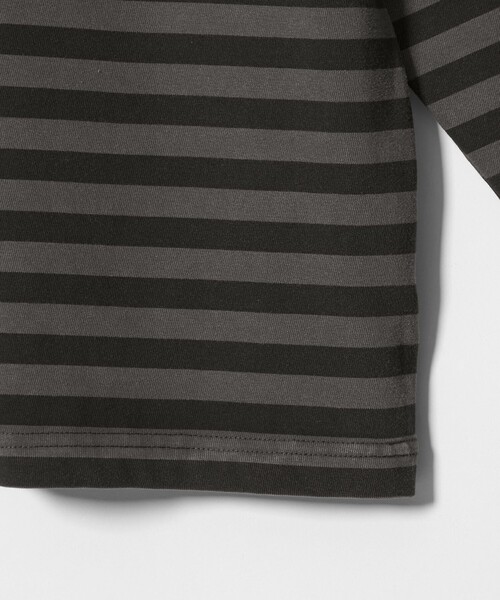 MONKEY TIME（モンキータイム）の「ウォッシュド ボーダー ロングスリーブ Tシャツ（Tシャツ/カットソー・メンズ・ブラック/ブラウン/ターコイズブルー・S/XL/L/M）」の7枚目の写真