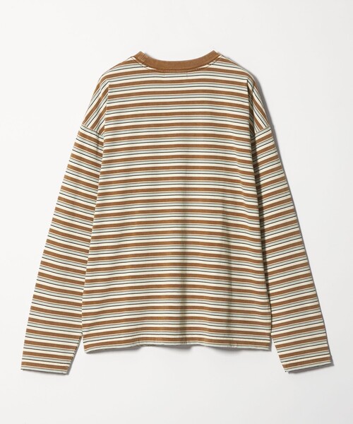 MONKEY TIME（モンキータイム）の「ウォッシュド ボーダー ロングスリーブ Tシャツ（Tシャツ/カットソー・メンズ・ブラック/ブラウン/ターコイズブルー・S/XL/L/M）」の10枚目の写真