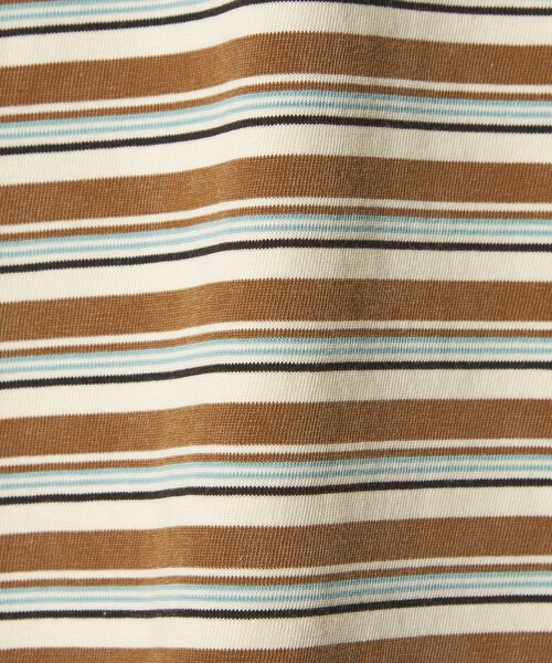 MONKEY TIME（モンキータイム）の「ウォッシュド ボーダー ロングスリーブ Tシャツ（Tシャツ/カットソー・メンズ・ブラック/ブラウン/ターコイズブルー・S/XL/L/M）」の12枚目の写真