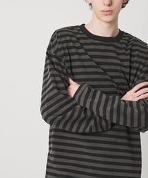 MONKEY TIME（モンキータイム）の「ウォッシュド ボーダー ロングスリーブ Tシャツ（Tシャツ/カットソー）」