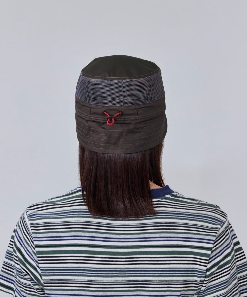 OVERRIDE（オーバーライド）の「OVERRIDE  FLAP DE GAULLE CAP SG / オーバーライド（キャップ・レディース・ベージュ/チャコール・57~59cm）」の6枚目の写真