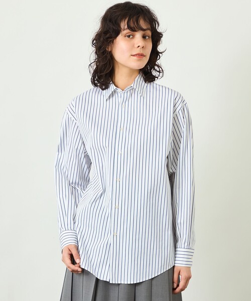 MACKINTOSH PHILOSOPHY(マッキントッシュ フィロソフィー)の「【GREY LABEL】THOMAS MASONレギュラーカラーシャツ(シャツ/ブラウス・レディース・グレー系その他2/グリーン系その他4/ブルー系その他4/ブルー系その他2・2/6/4)」の3枚目の写真