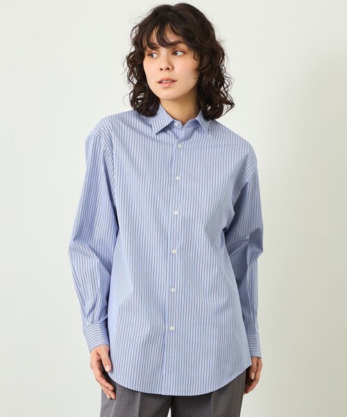 MACKINTOSH PHILOSOPHY(マッキントッシュ フィロソフィー)の「【GREY LABEL】THOMAS MASONレギュラーカラーシャツ(シャツ/ブラウス・レディース・グレー系その他2/グリーン系その他4/ブルー系その他4/ブルー系その他2・2/6/4)」の4枚目の写真