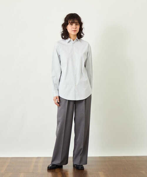 MACKINTOSH PHILOSOPHY(マッキントッシュ フィロソフィー)の「【GREY LABEL】THOMAS MASONレギュラーカラーシャツ(シャツ/ブラウス・レディース・グレー系その他2/グリーン系その他4/ブルー系その他4/ブルー系その他2・2/6/4)」の5枚目の写真