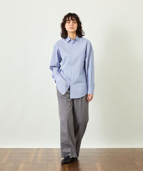 MACKINTOSH PHILOSOPHY(マッキントッシュ フィロソフィー)の「【GREY LABEL】THOMAS MASONレギュラーカラーシャツ(シャツ/ブラウス・レディース・グレー系その他2/グリーン系その他4/ブルー系その他4/ブルー系その他2・2/6/4)」の7枚目の写真