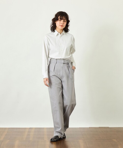 MACKINTOSH PHILOSOPHY(マッキントッシュ フィロソフィー)の「【GREY LABEL】THOMAS MASONレギュラーカラーシャツ(シャツ/ブラウス・レディース・グレー系その他2/グリーン系その他4/ブルー系その他4/ブルー系その他2・2/6/4)」の8枚目の写真