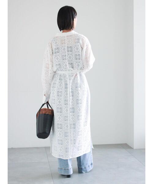 Te chichi（テチチ）の「レースシャツワンピース（ワンピース・レディース・オフホワイト/ブラック・F）」の7枚目の写真