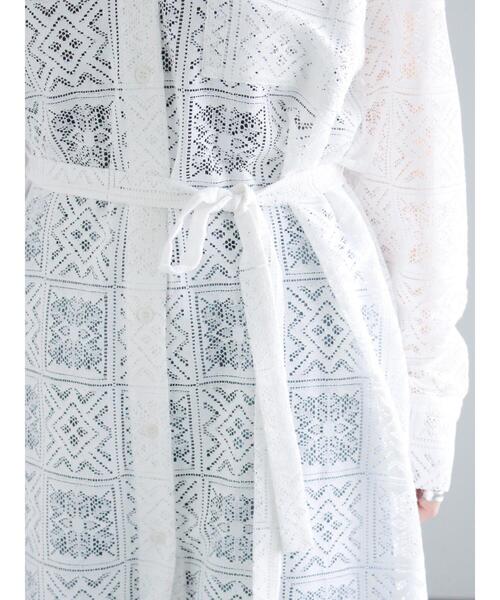 Te chichi（テチチ）の「レースシャツワンピース（ワンピース・レディース・オフホワイト/ブラック・F）」の11枚目の写真