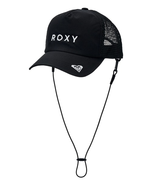 ROXY(ロキシー)の「ROXY キッズ GIRL WR UV WATER MESH CAP サーフキャップ 【2026年春夏モデル】/ロキシーUVCUT帽子(キャップ・キッズ・ベージュ/ブラック・FREE)」の2枚目の写真