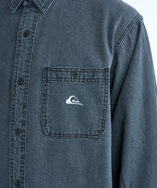 Quiksilver（クイックシルバー）の「QUIKSILVER メンズ DENIM WASH SH 長袖デニムシャツ ルーズフィット 【2026年春夏モデル】/クイックシルバー（シャツ/ブラウス・メンズ・グレー/インディゴブルー/ブルー・LARGE/MEDIUM/X-LARGE）」の8枚目の写真
