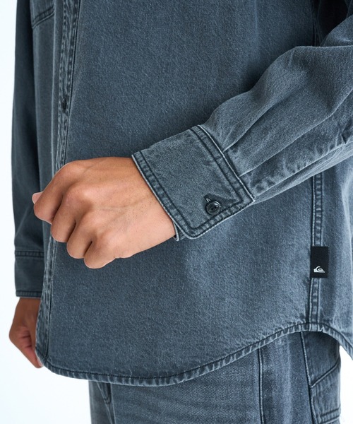 Quiksilver（クイックシルバー）の「QUIKSILVER メンズ DENIM WASH SH 長袖デニムシャツ ルーズフィット 【2026年春夏モデル】/クイックシルバー（シャツ/ブラウス・メンズ・グレー/インディゴブルー/ブルー・LARGE/MEDIUM/X-LARGE）」の9枚目の写真