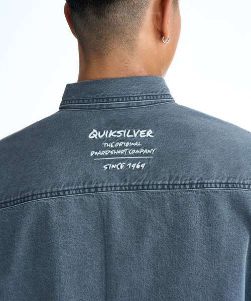 Quiksilver（クイックシルバー）の「QUIKSILVER メンズ DENIM WASH SH 長袖デニムシャツ ルーズフィット 【2026年春夏モデル】/クイックシルバー（シャツ/ブラウス・メンズ・グレー/インディゴブルー/ブルー・LARGE/MEDIUM/X-LARGE）」の11枚目の写真