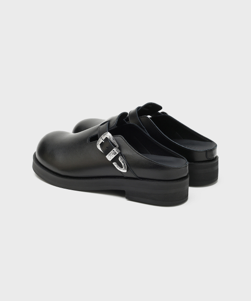 FIRENZE ATELIER（フィレンツェアトリエ）の「[SECOND.A] アンティークバックル6CMバルーンブローファー2NDS090B [ブラック]（サンダル・メンズ・その他・25cm/26cm/27cm/28cm）」の3枚目の写真